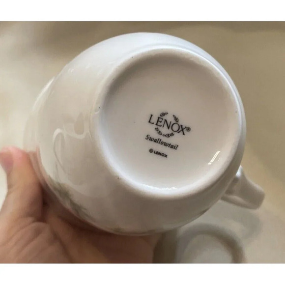 Lenox Butterfly Meadow Tea Coffee Mugs Set Of 2 Floral Flowers Swallowtail Boho‎ - Picture 3 of 5